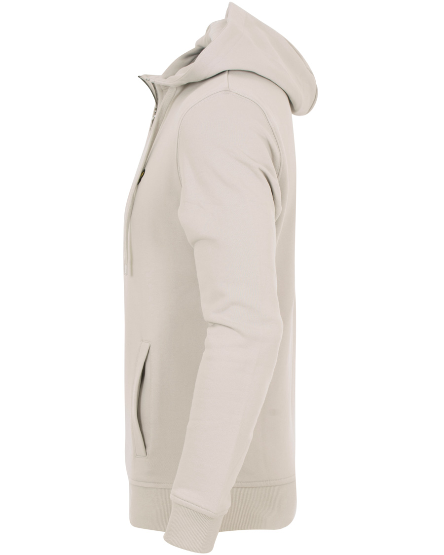 Uomini | Maglieria | Lyle & Scott | Half Zip Hoodie Light Grey