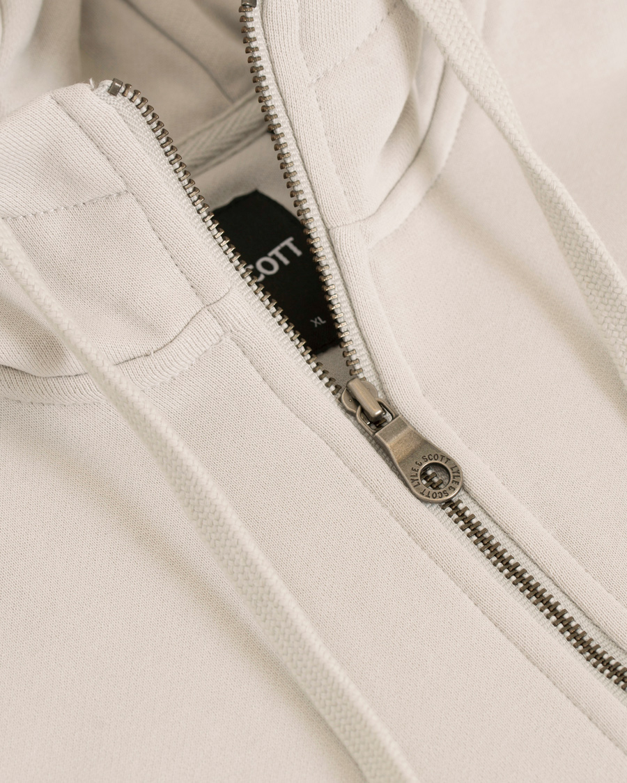 Uomini | Maglieria | Lyle & Scott | Half Zip Hoodie Light Grey