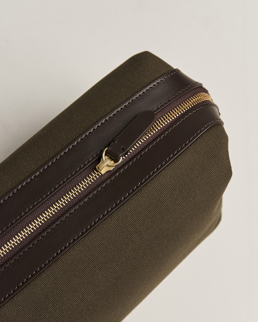 Uomini | Borse | Mismo | M/S Nylon Washbag Army/Dark Brown