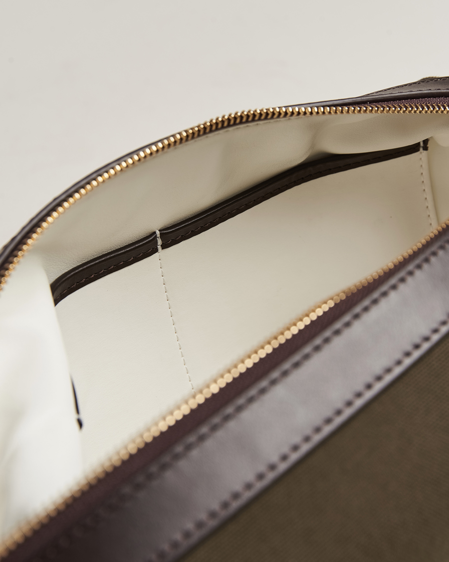 Uomini | Borse | Mismo | M/S Nylon Washbag Army/Dark Brown