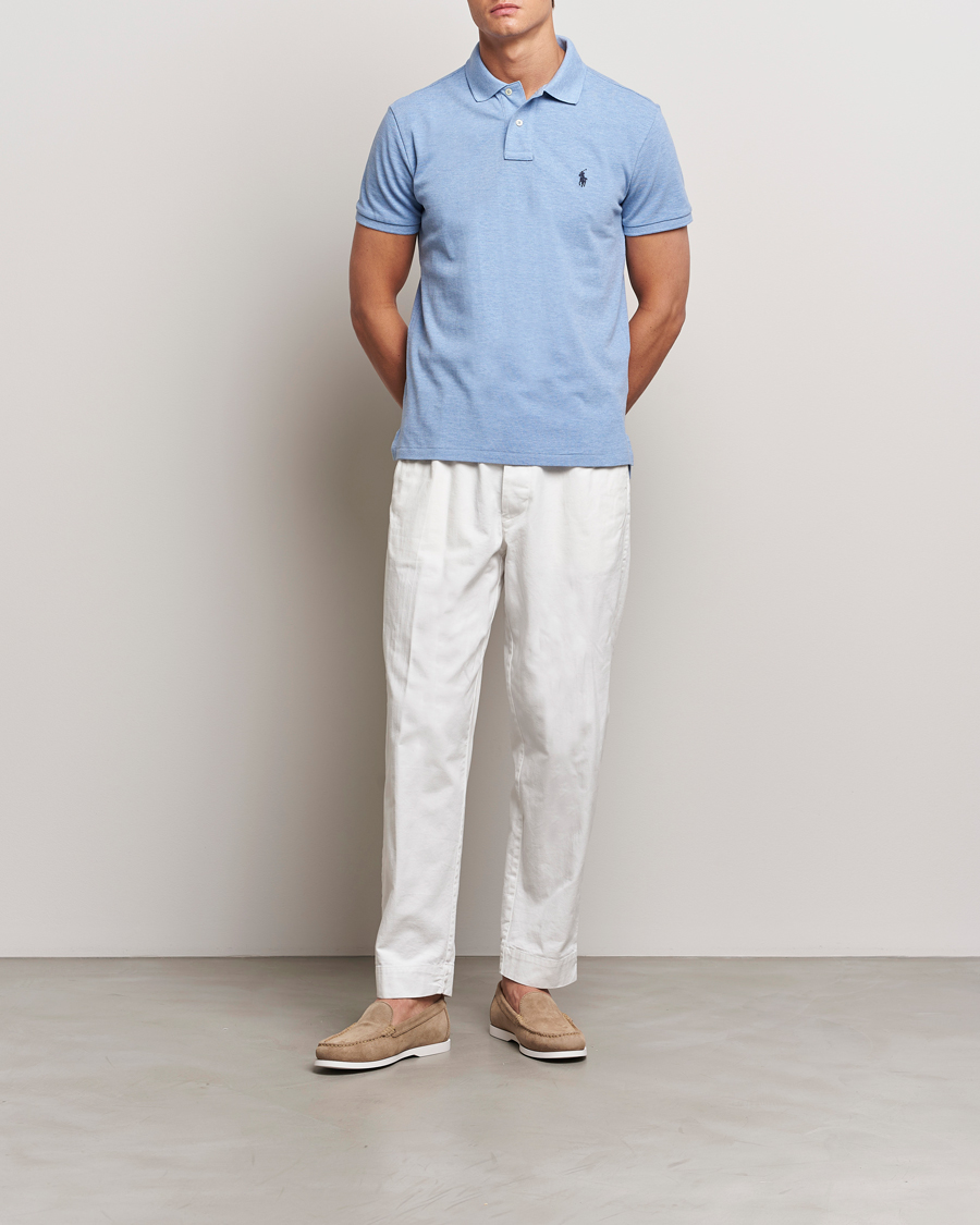 Uomini | Polo | Polo Ralph Lauren | Custom Slim Fit Polo Isle Heather