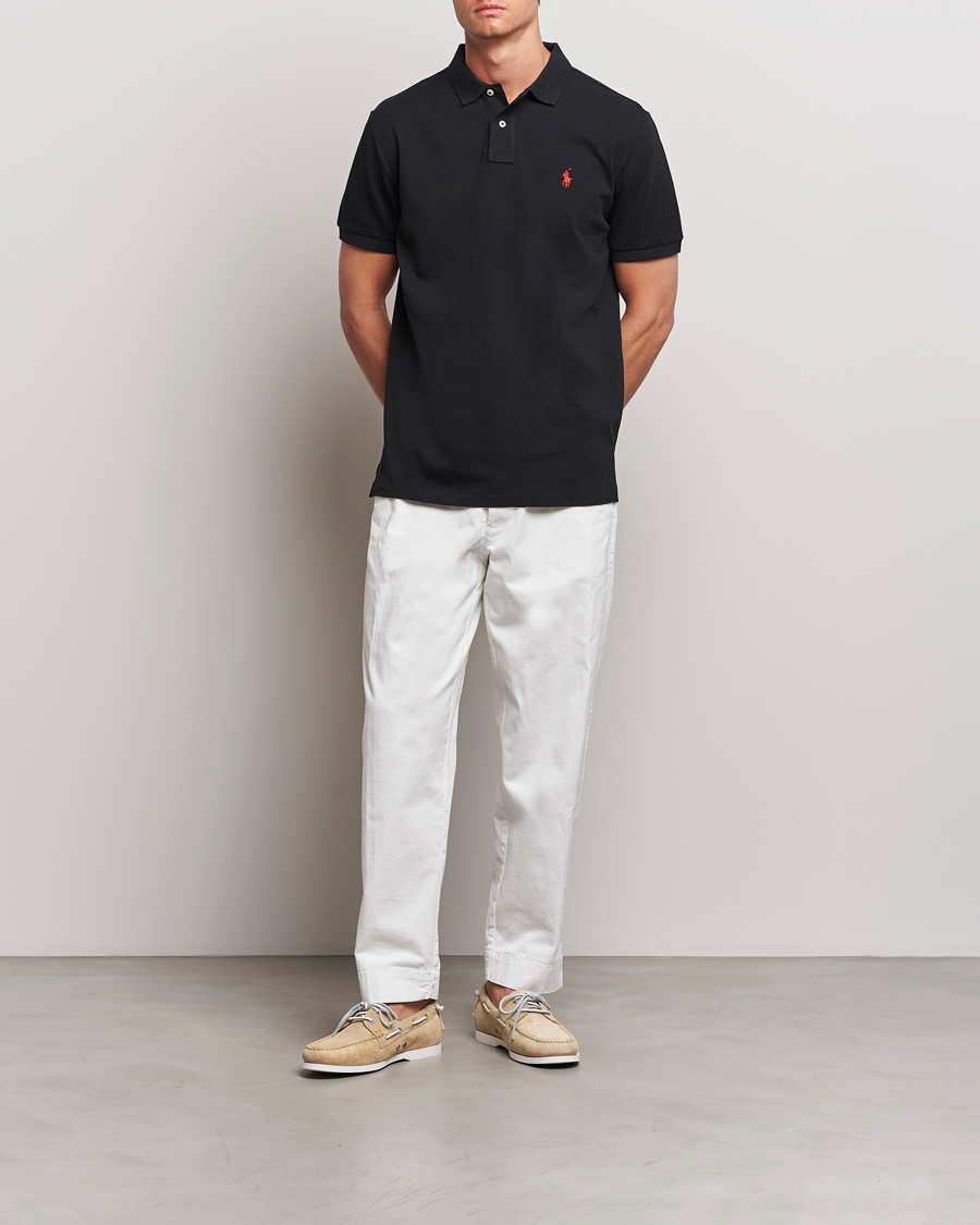Uomini | Polo | Polo Ralph Lauren | Custom Slim Fit Polo Black