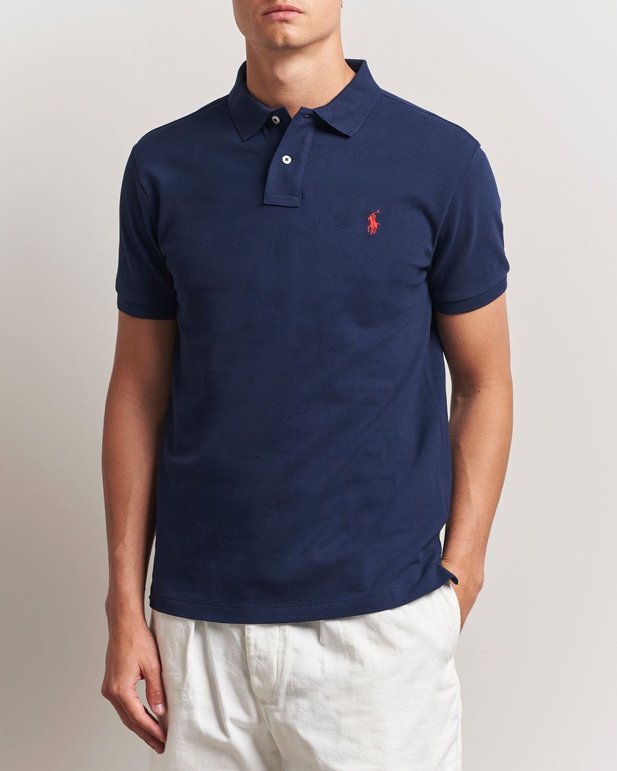 Uomini | Polo | Polo Ralph Lauren | Slim Fit Polo Newport Navy