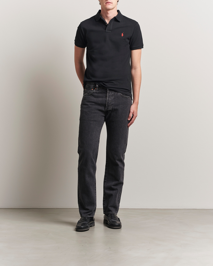 Uomini | Polo | Polo Ralph Lauren | Slim Fit Polo Polo Black