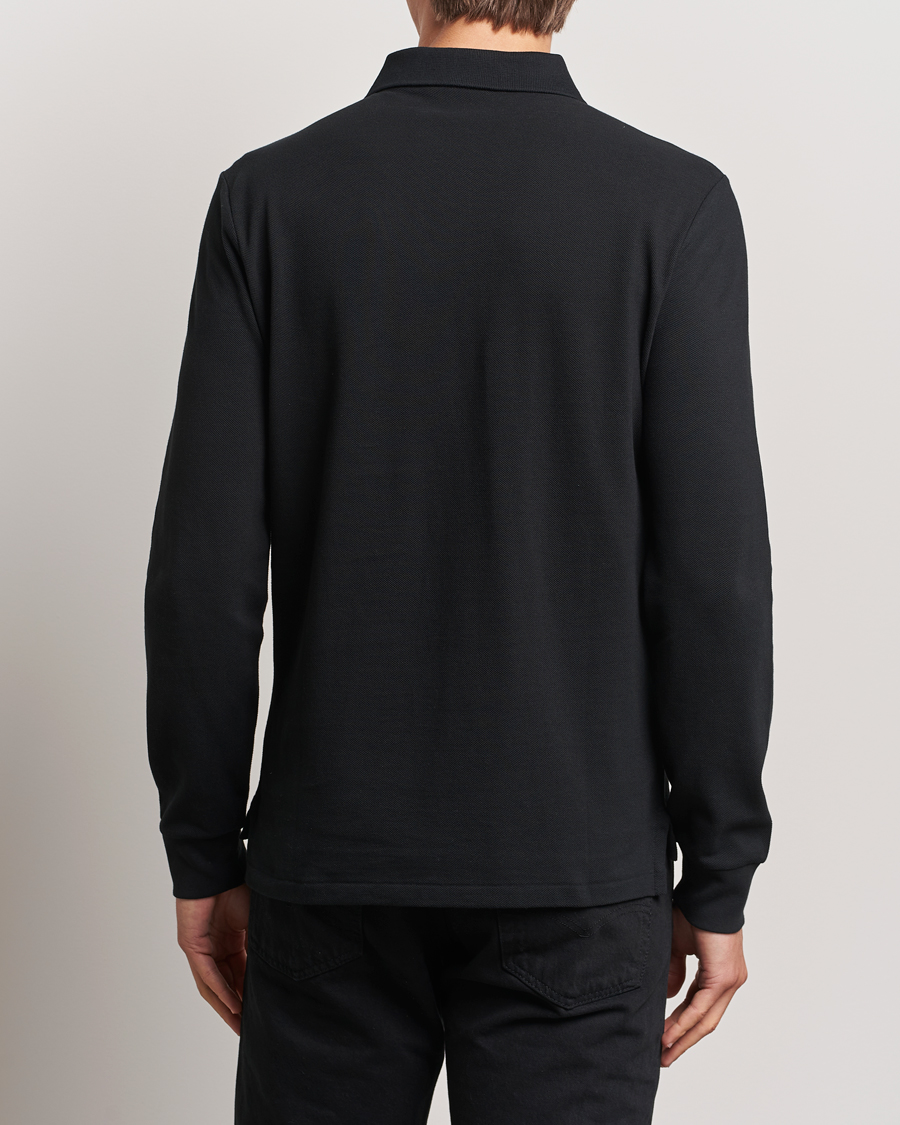 Uomini | Polo | Polo Ralph Lauren | Custom Slim Fit Long Sleeve Polo Polo Black
