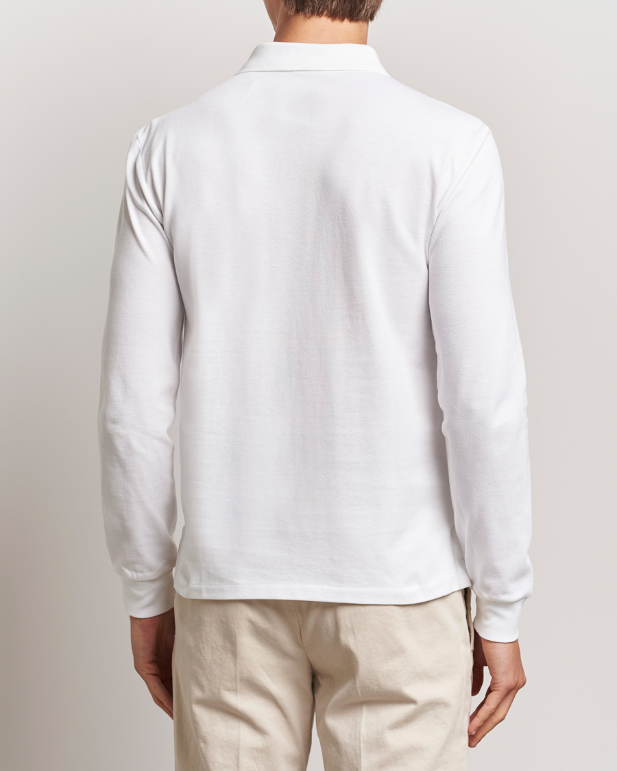 Uomini | Polo | Polo Ralph Lauren | Slim Fit Long Sleeve Polo White