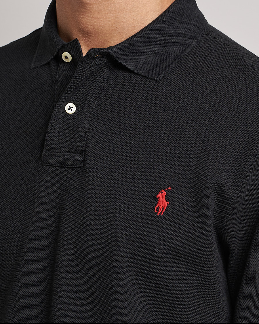 Uomini | Polo | Polo Ralph Lauren | Slim Fit Long Sleeve Polo Polo Black