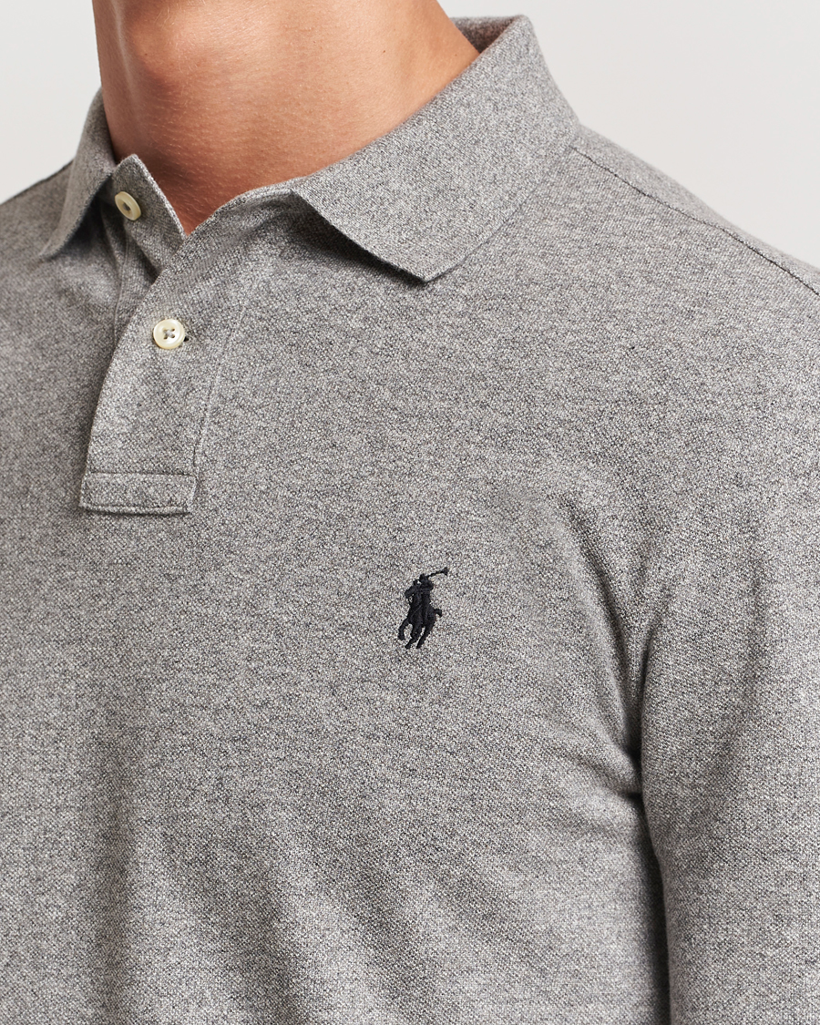 Uomini | Polo | Polo Ralph Lauren | Slim Fit Long Sleeve Polo Canterbury Heather