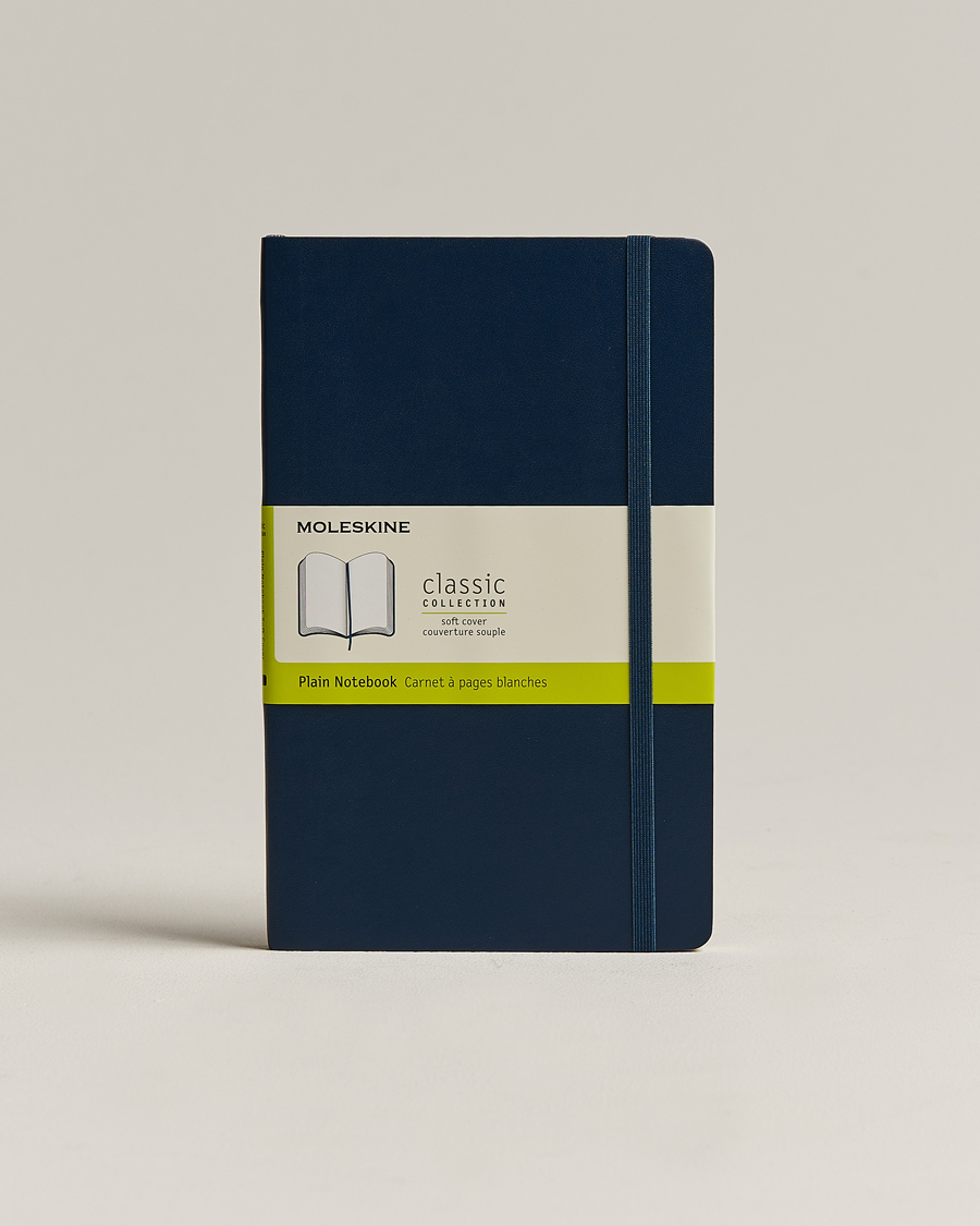 Uomini | Moleskine Plain Soft Notebook Large Sapphire Blue | Moleskine | Plain Soft Notebook Large Sapphire Blue