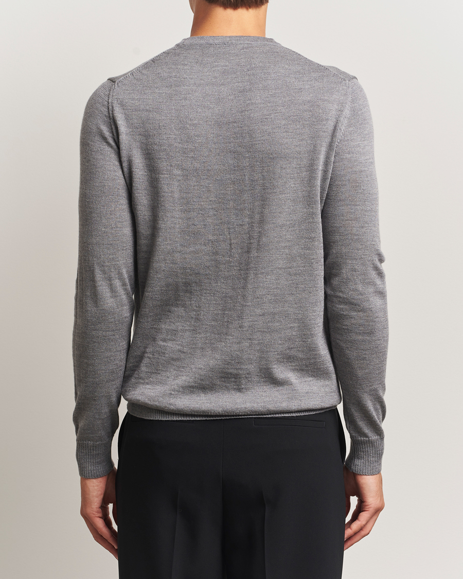 Uomini | Maglieria | J.Lindeberg | Lyle True Merino Crew Neck Pullover Grey
