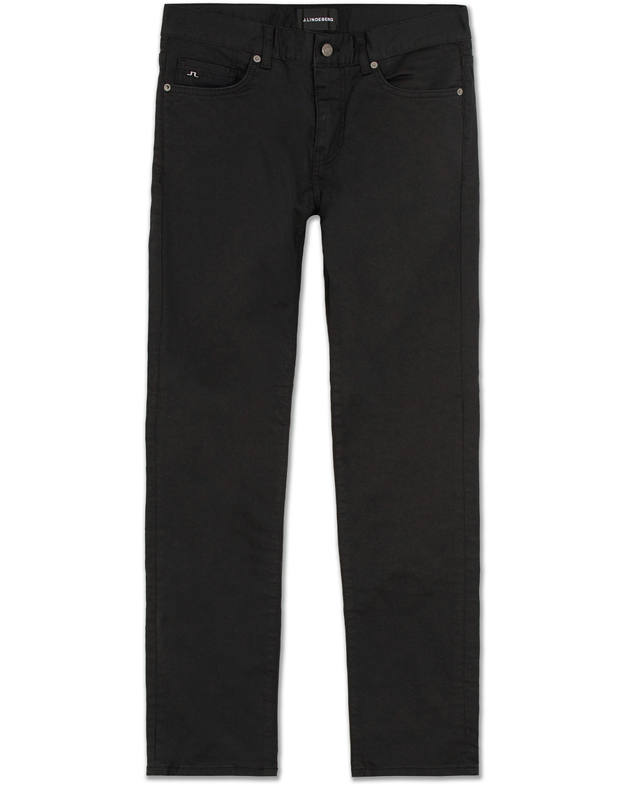 Uomini | Jeans | J.Lindeberg | Jay Satin Stretch Jeans Black