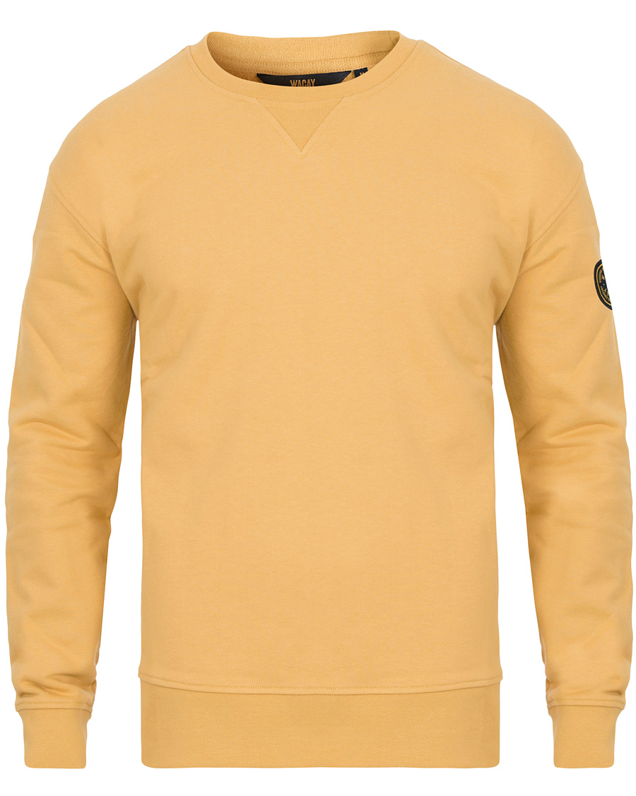 Uomini | Maglieria | WACAY | Badge Sweatshirts Faded Yellow