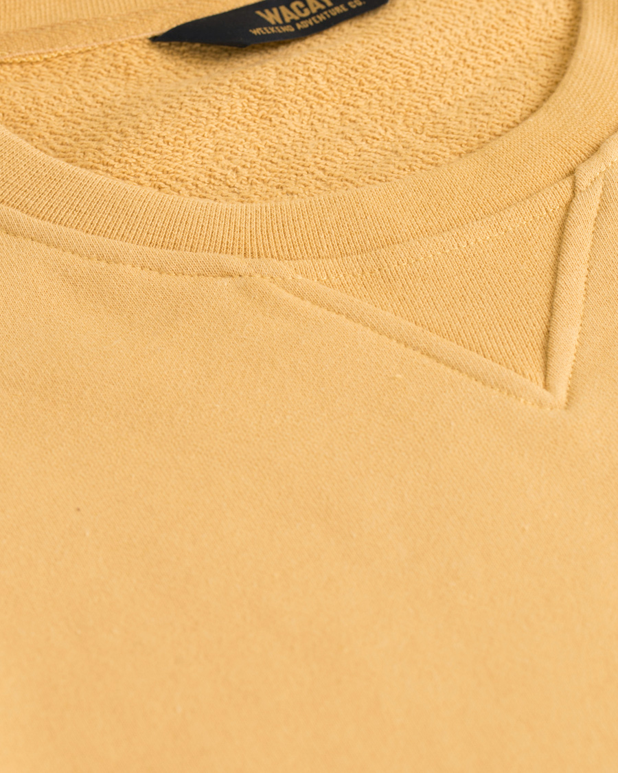 Uomini | Maglieria | WACAY | Badge Sweatshirts Faded Yellow
