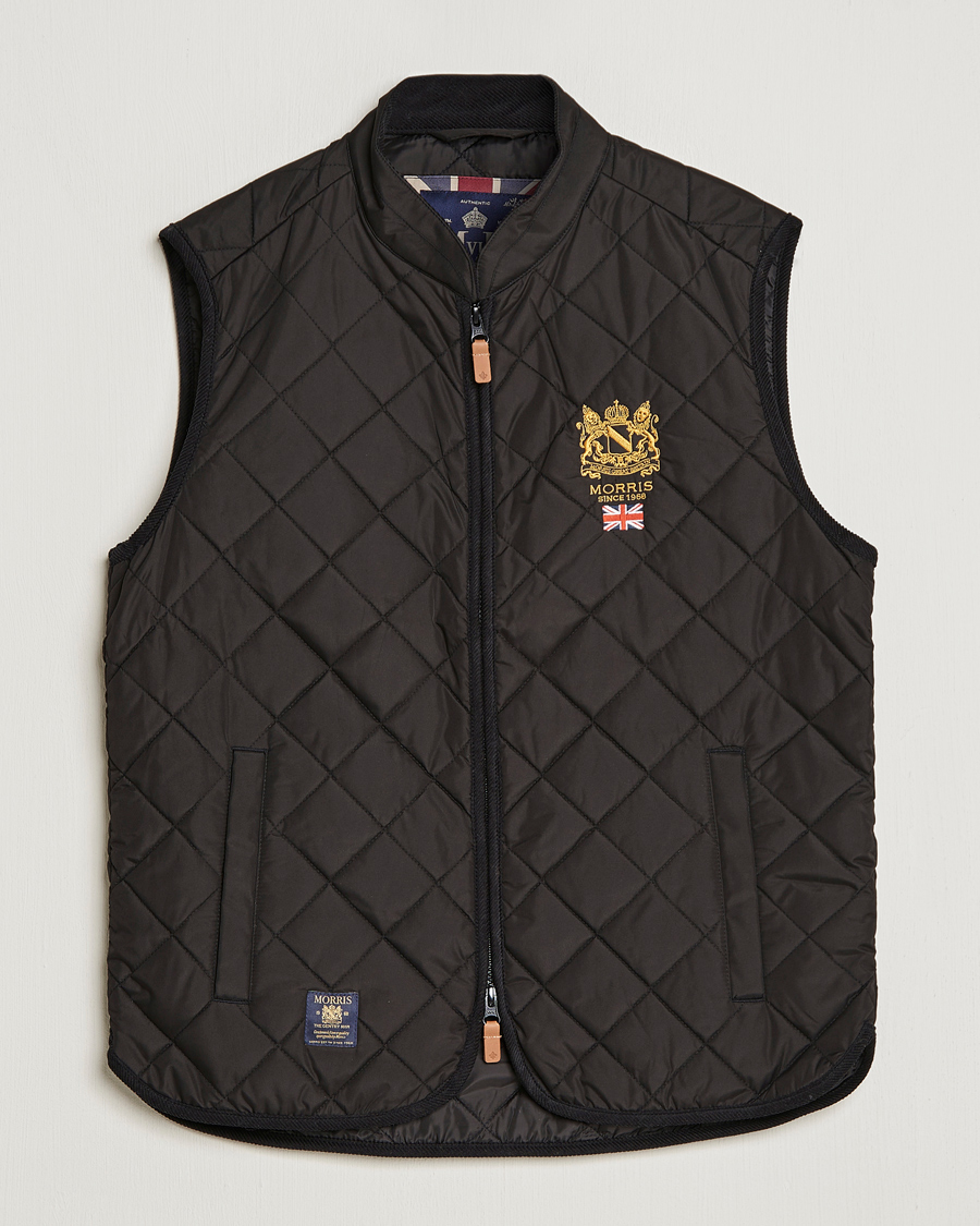 Uomini | Gilet | Morris | Trenton Quilted Vest Black