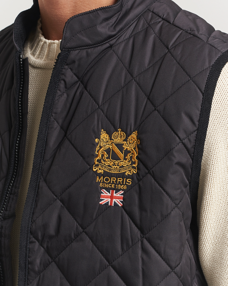 Uomini | Gilet | Morris | Trenton Quilted Vest Black