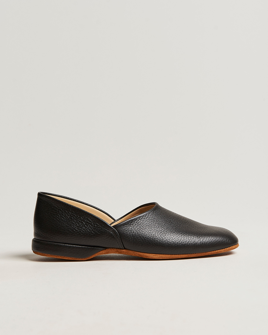 Uomini | Sandali & Diapositive | Crockett & Jones | Grecian Home Slipper Black