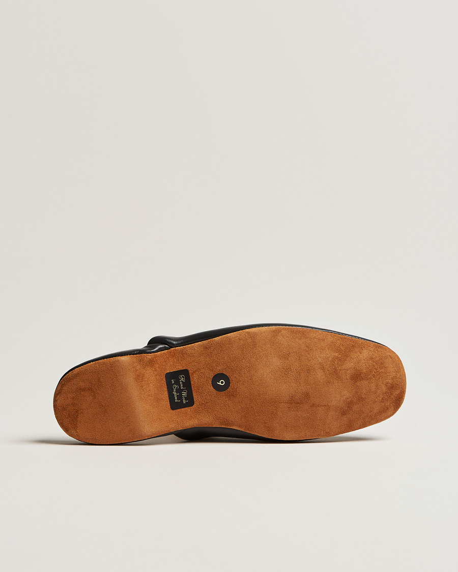 Uomini | Sandali & Diapositive | Crockett & Jones | Mule Calf Home Slipper Black