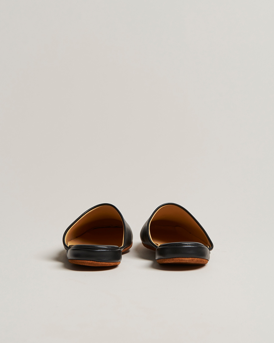 Uomini | Sandali & Diapositive | Crockett & Jones | Mule Calf Home Slipper Black