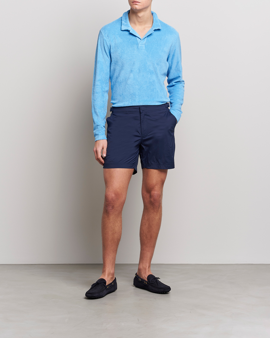 Uomini | Costumi da bagno | Orlebar Brown | Bulldog Sport Swim Shorts Navy