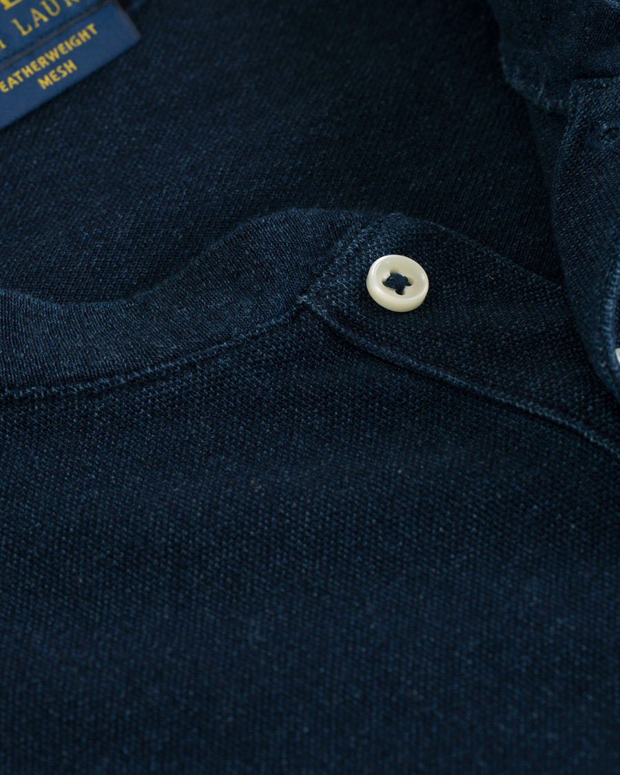 Uomini | Polo | Polo Ralph Lauren | Featherweight Grandad Collar Polo Dark Indigo