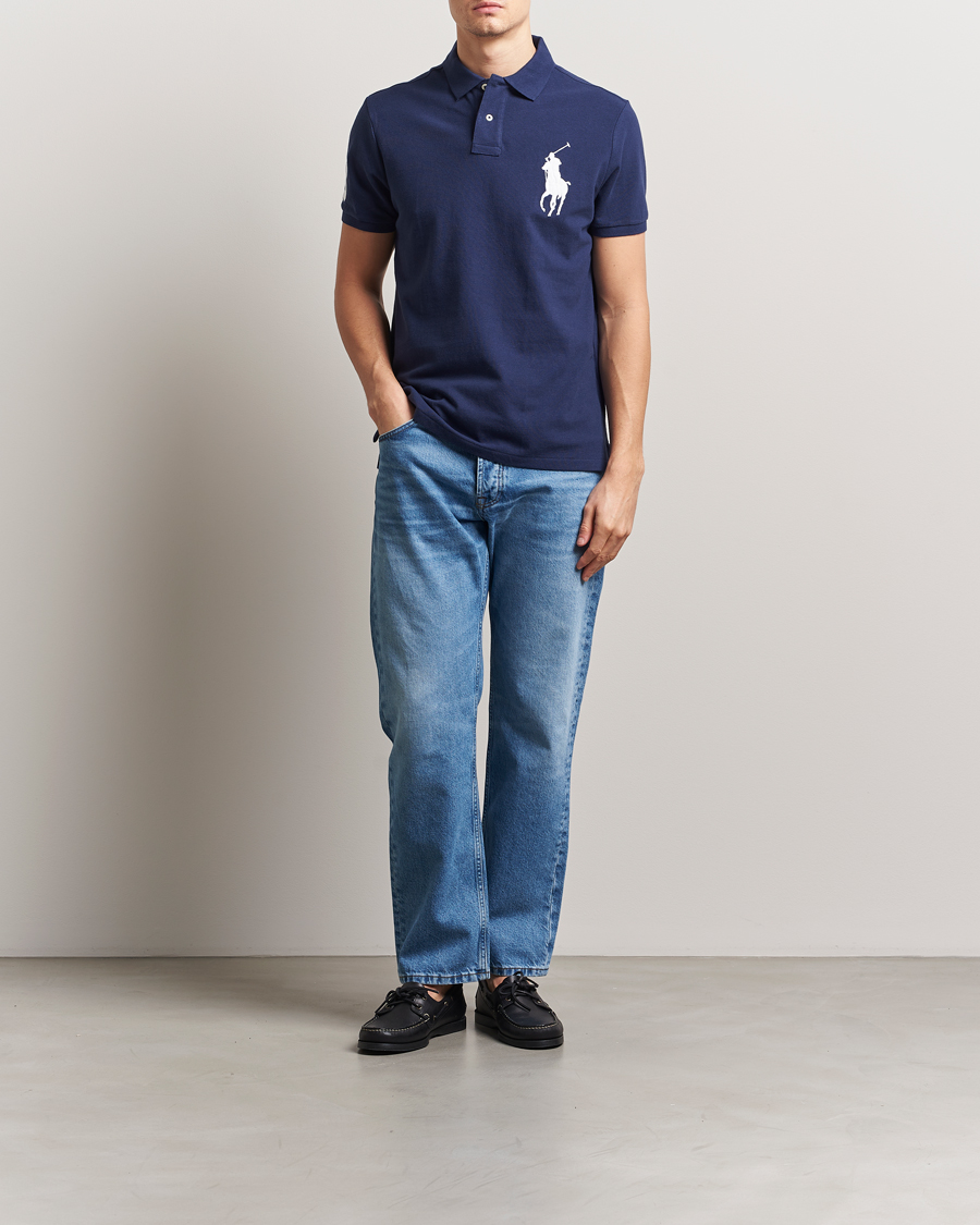 Uomini | Polo | Polo Ralph Lauren | Custom Fit Big Pony Polo Newport Navy