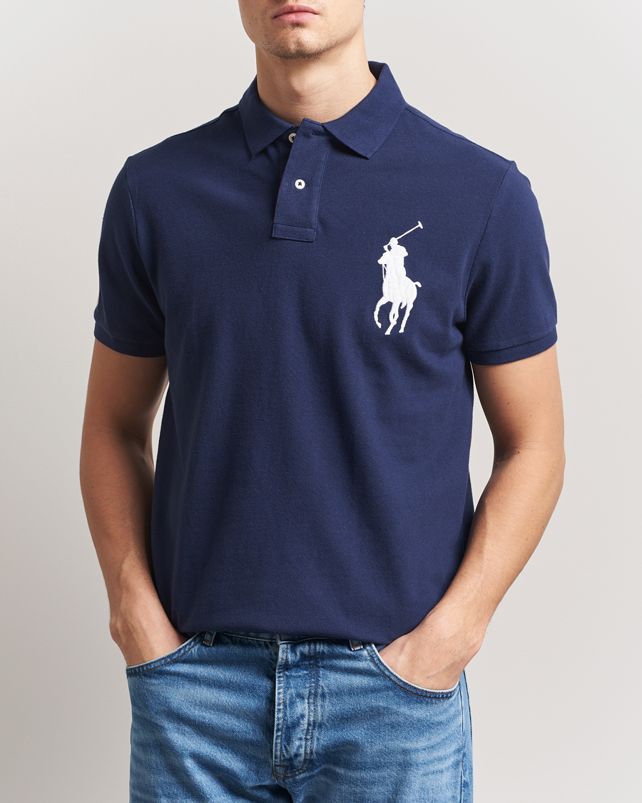 Uomini | Polo | Polo Ralph Lauren | Custom Fit Big Pony Polo Newport Navy