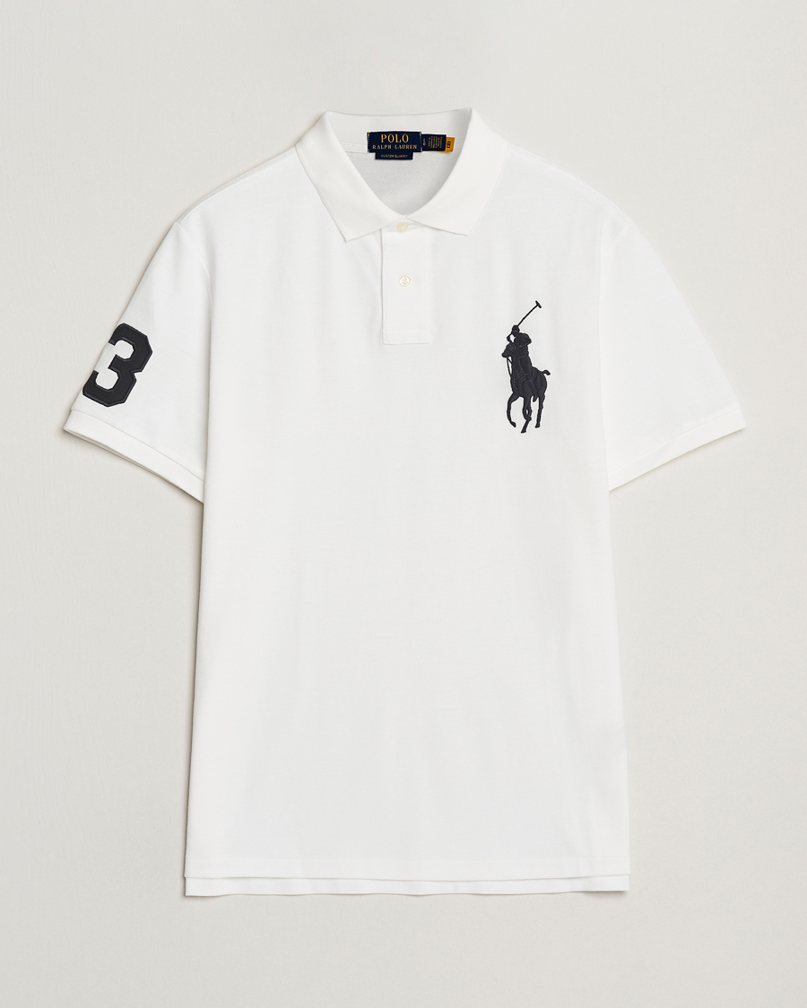 Uomini | Polo | Polo Ralph Lauren | Custom Fit Big Pony Polo White
