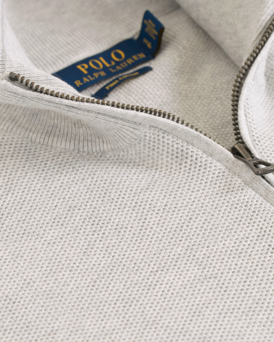 Uomini | Maglieria | Polo Ralph Lauren | Texture Half Zip Lawrence Grey Heather