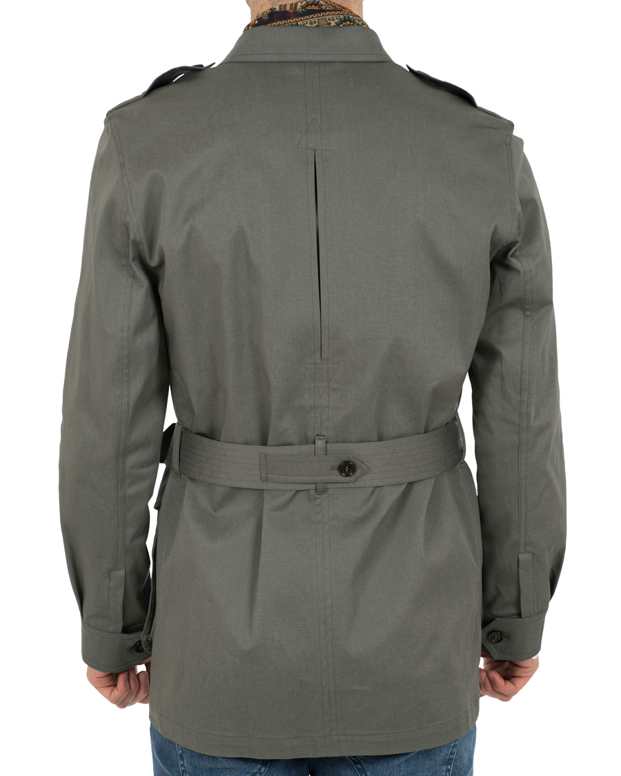 Uomini | Giacche | Private White V.C. | Belted Safari Jacket Teal Green