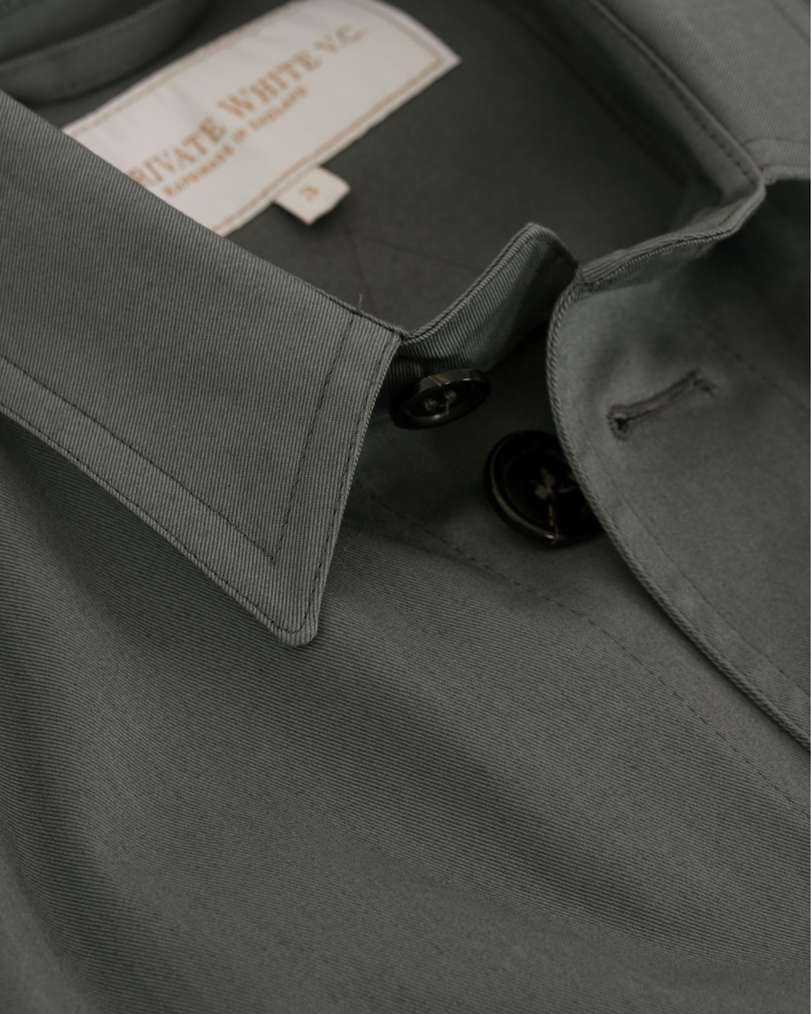 Uomini | Giacche | Private White V.C. | Belted Safari Jacket Teal Green