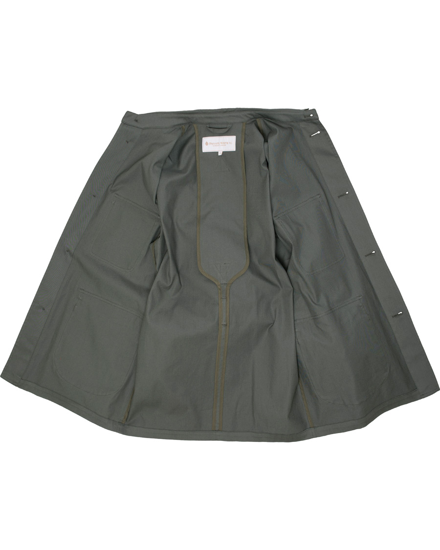 Uomini | Giacche | Private White V.C. | Belted Safari Jacket Teal Green