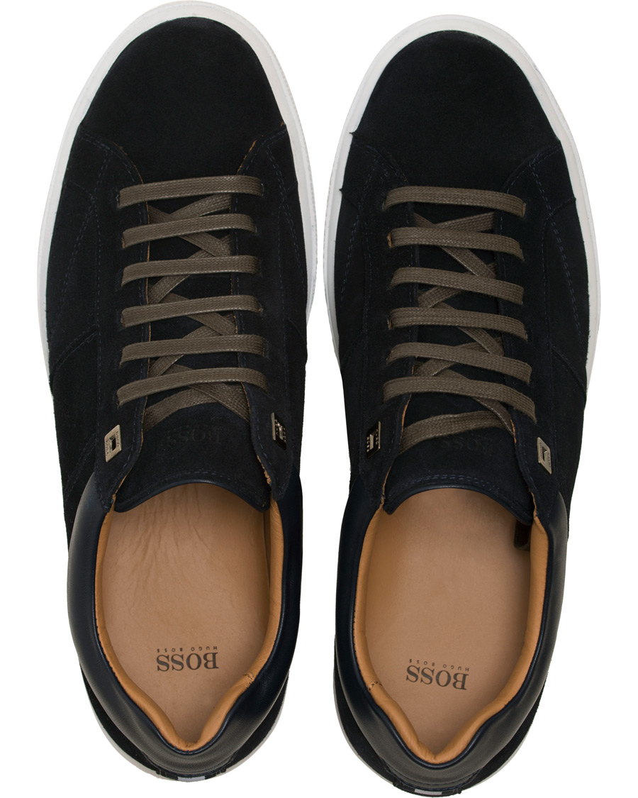 Uomini | BOSS Escape Tenn Sneaker Navy Suede | BOSS BLACK | BOSS Escape Tenn Sneaker Navy Suede