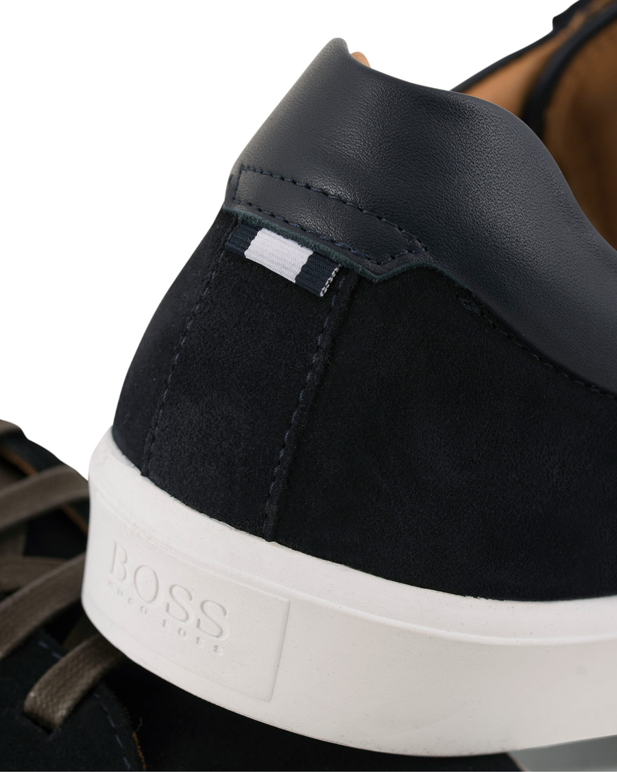 Uomini | BOSS Escape Tenn Sneaker Navy Suede | BOSS BLACK | BOSS Escape Tenn Sneaker Navy Suede