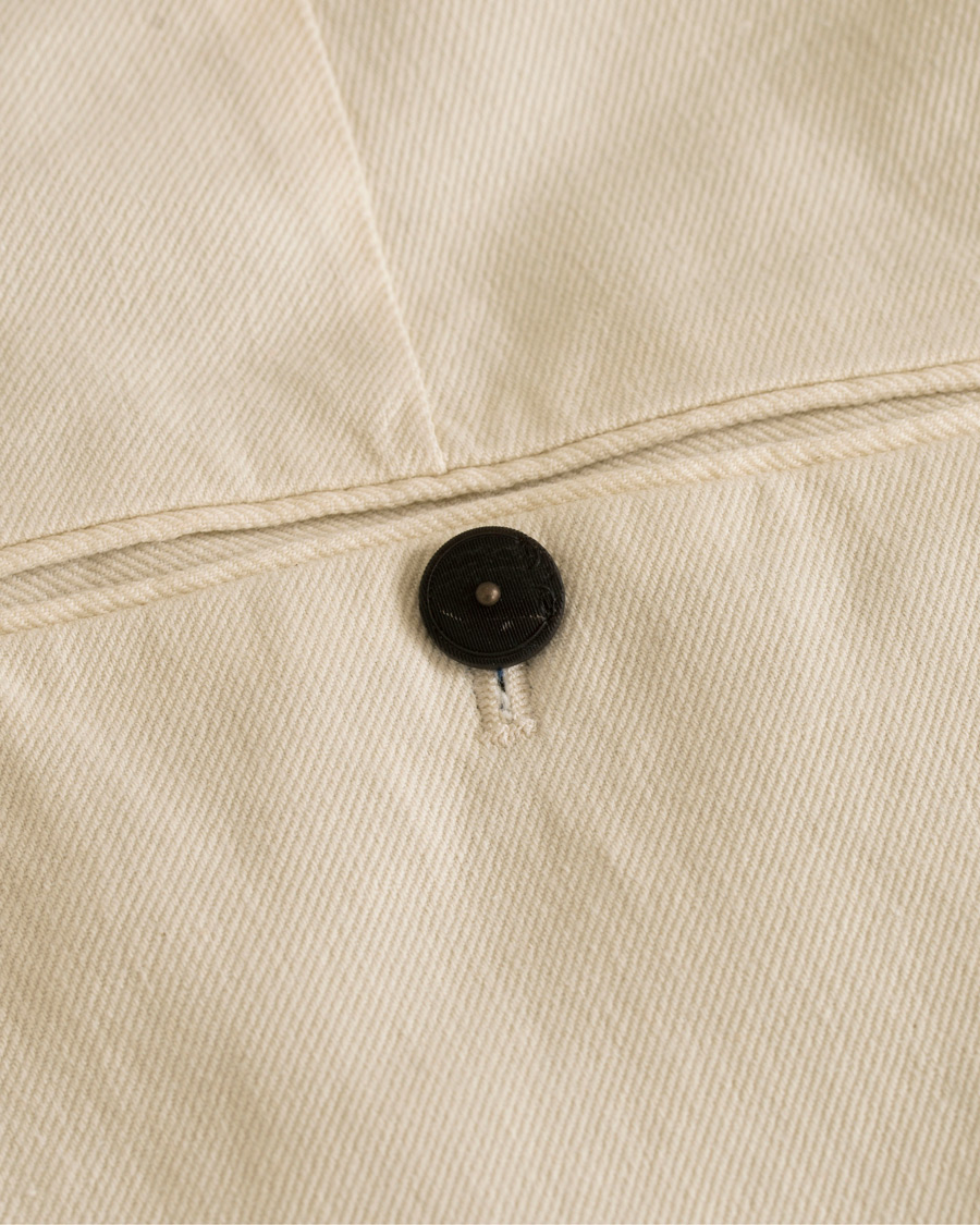 Uomini | Pantaloni | Incotex | Carrot Fit Single Pleated Trousers Off White