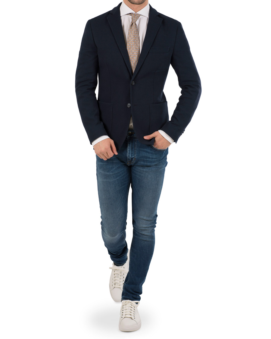 Uomini | Blazers | Morris | Rowing Club Jersey Blazer Navy