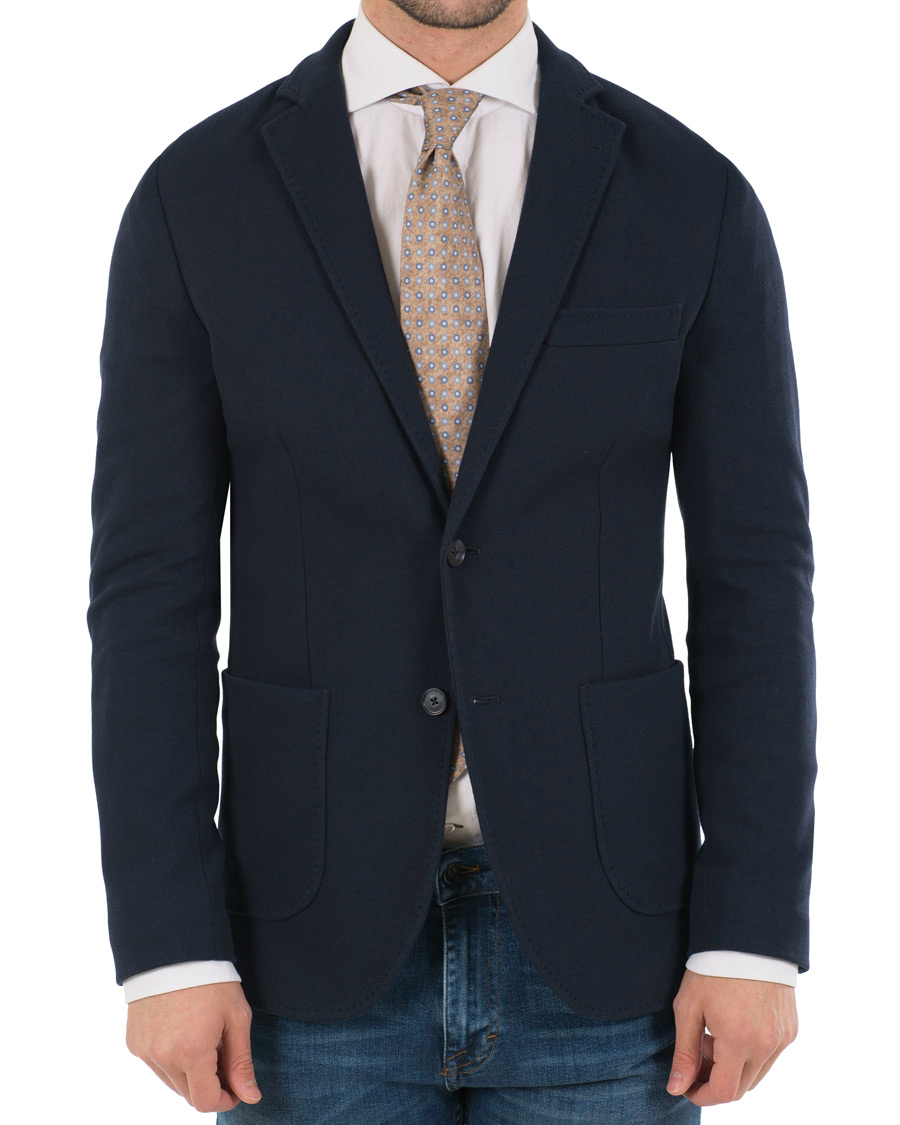 Uomini | Blazers | Morris | Rowing Club Jersey Blazer Navy