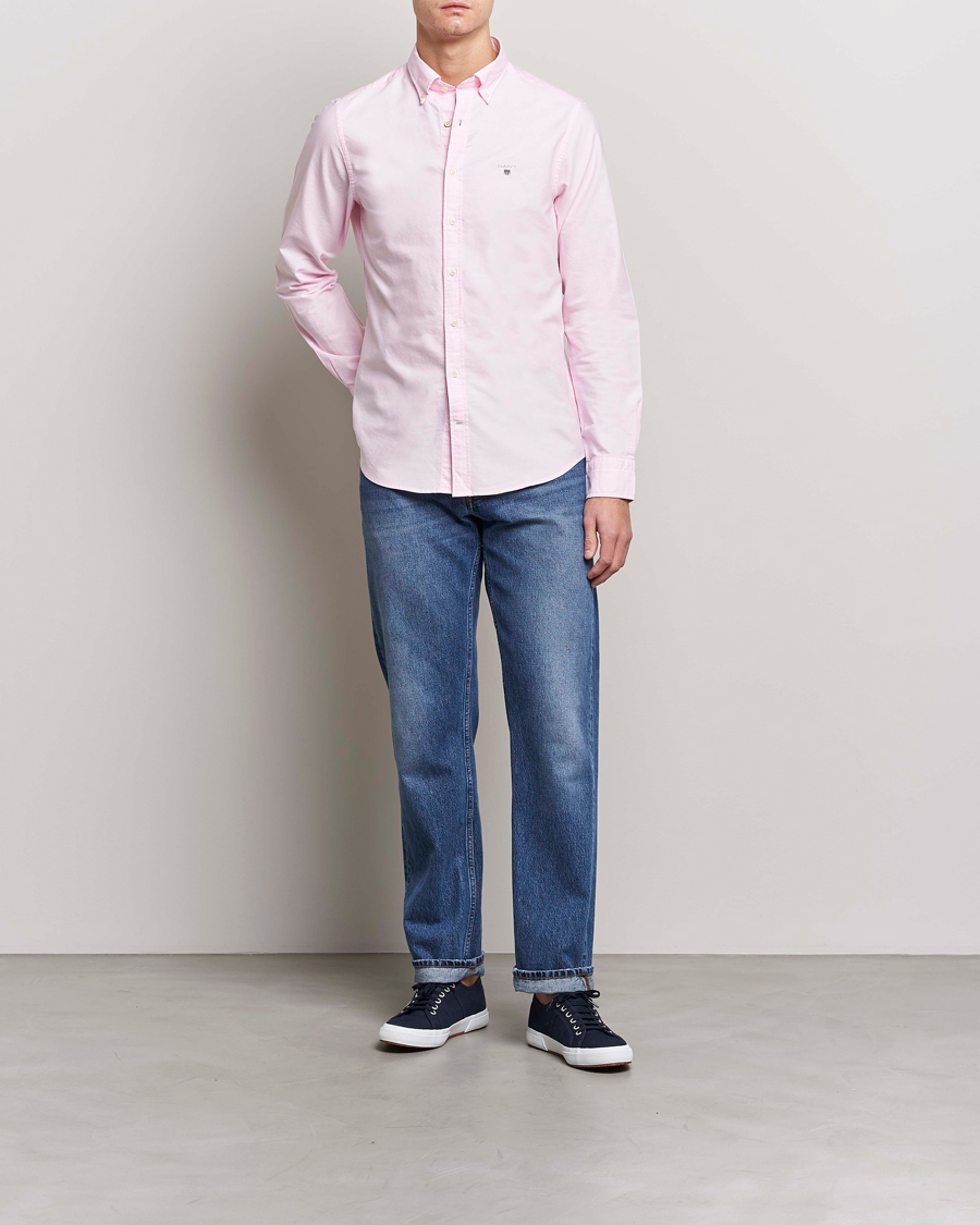 Uomini | Camicie | GANT | Slim Fit Oxford Shirt Light Pink