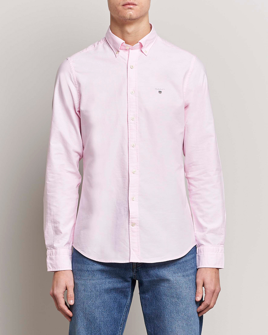 Uomini | Camicie | GANT | Slim Fit Oxford Shirt Light Pink
