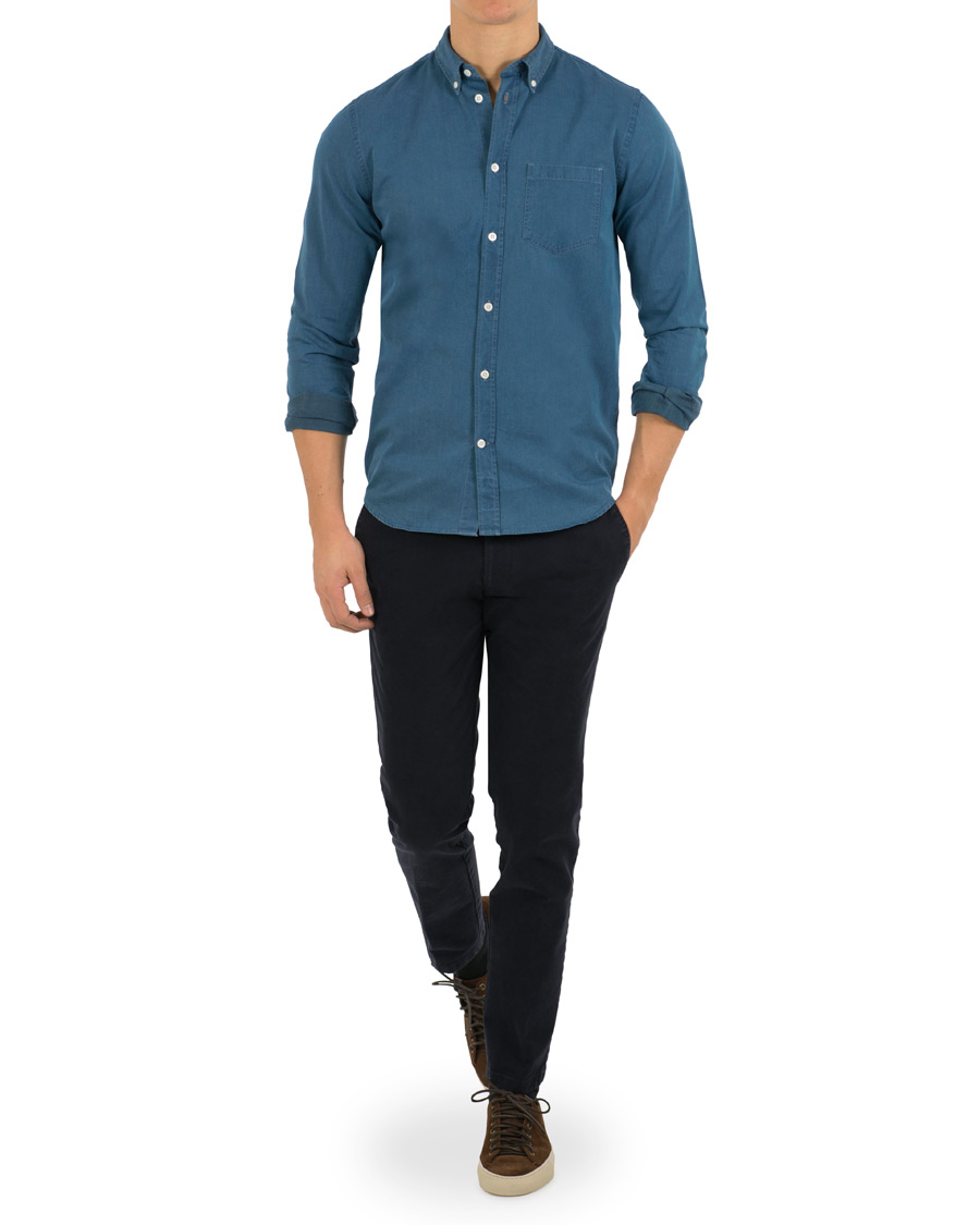 Uomini | Camicie | Norse Projects | Anton Denim Shirt Sunwashed