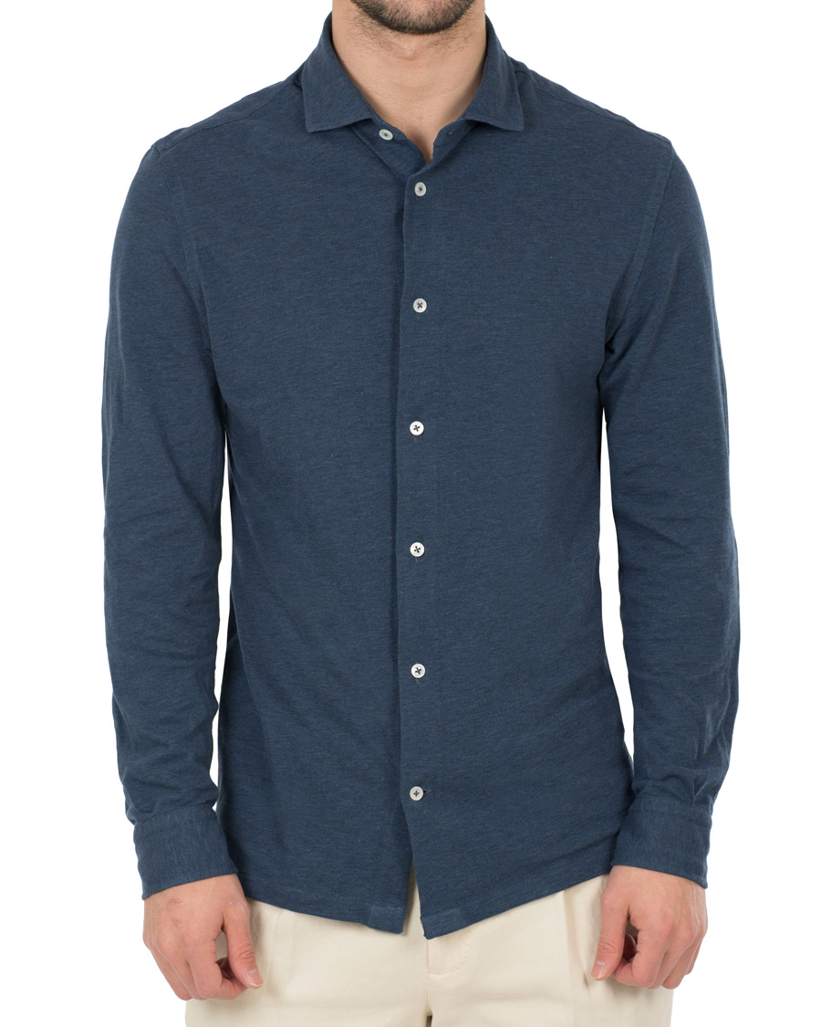 Uomini | Camicie | Barba Napoli | Jersey Shirt Blue