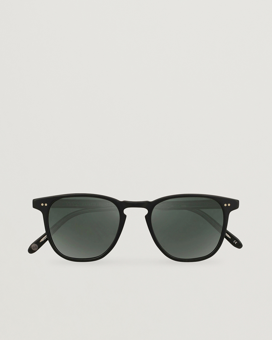 Uomini | Garrett Leight Brooks 47 Sunglasses Matte Black/Blue Smoke Polarized | Garrett Leight | Brooks 47 Sunglasses Matte Black/Blue Smoke Polarized