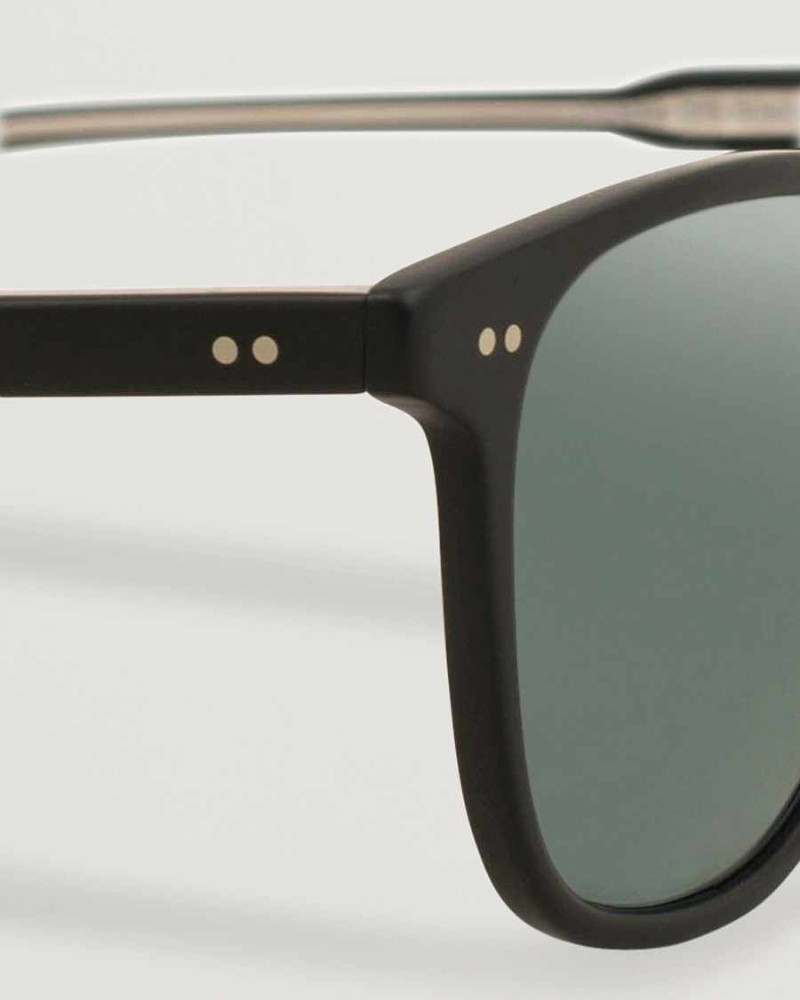 Uomini | Garrett Leight Brooks 47 Sunglasses Matte Black/Blue Smoke Polarized | Garrett Leight | Brooks 47 Sunglasses Matte Black/Blue Smoke Polarized