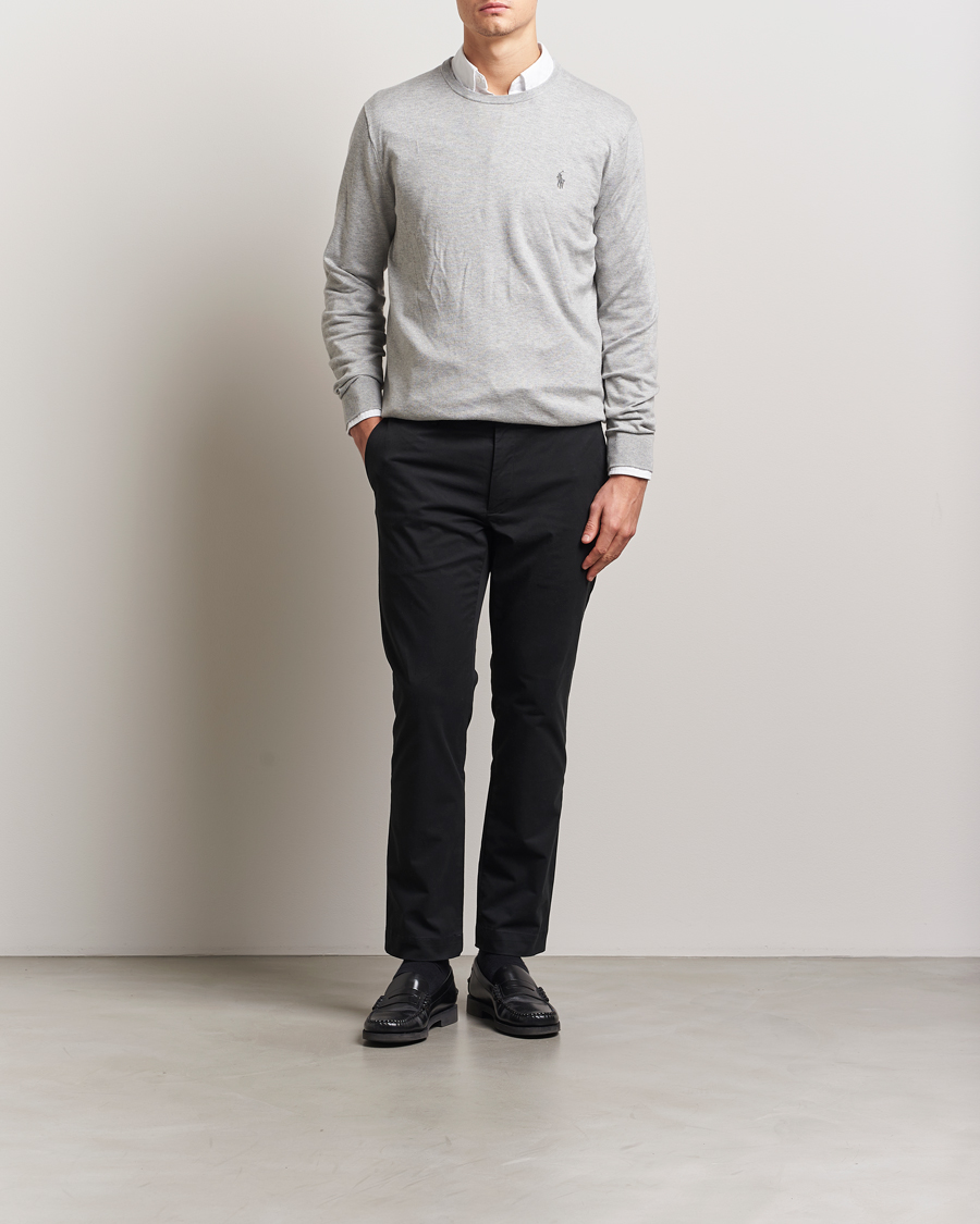 Uomini | Maglieria | Polo Ralph Lauren | Pima Cotton Crew Neck Pullover Andover Heather