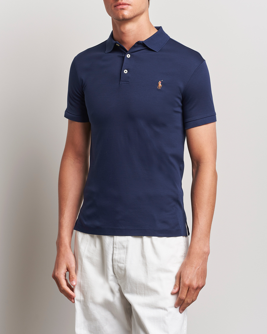 Uomini | Polo | Polo Ralph Lauren | Slim Fit Pima Cotton Polo Refined Navy