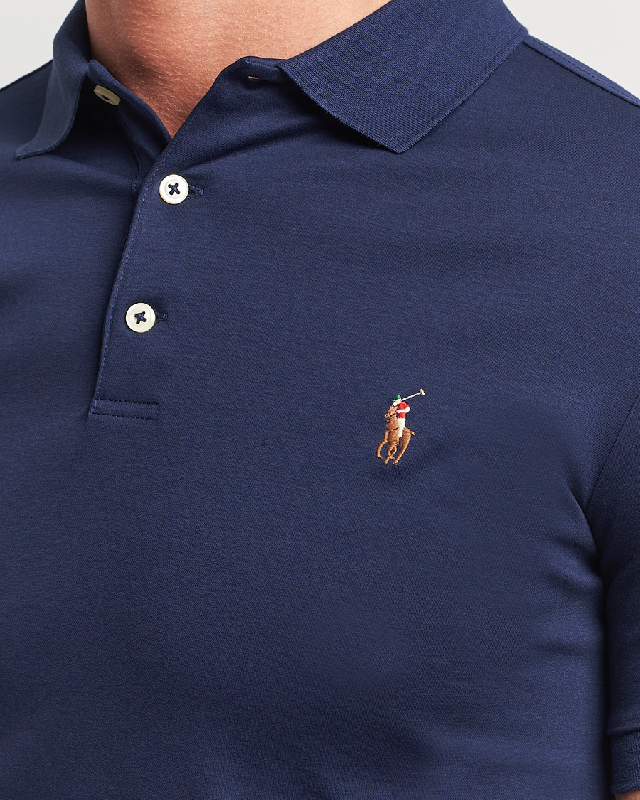 Uomini | Polo | Polo Ralph Lauren | Slim Fit Pima Cotton Polo Refined Navy