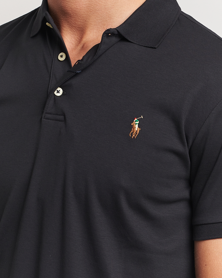 Uomini | Polo | Polo Ralph Lauren | Slim Fit Pima Cotton Polo Polo Black
