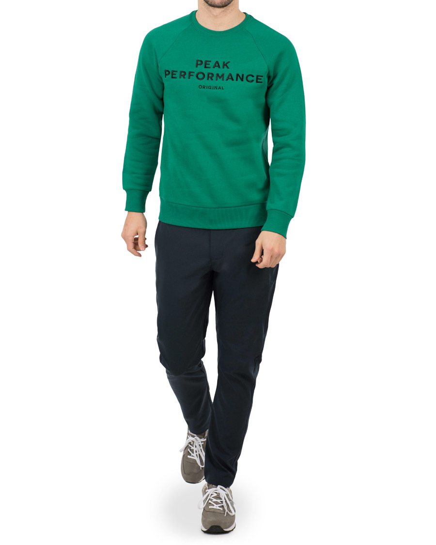 Uomini | Maglieria | Peak Performance | M Logo Crew Neck Sweatshirt Shady Green