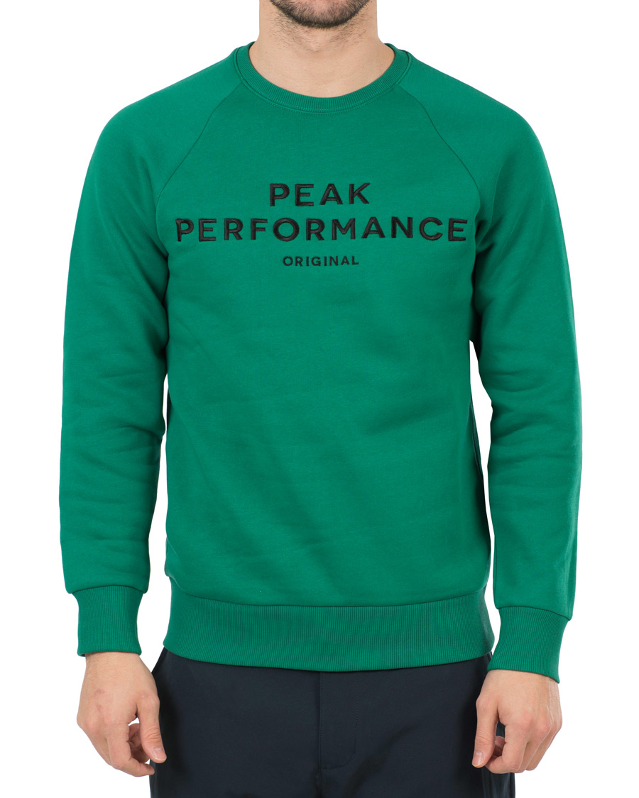 Uomini | Maglieria | Peak Performance | M Logo Crew Neck Sweatshirt Shady Green