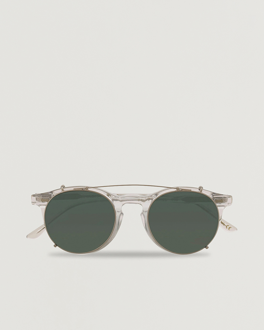 Uomini | Occhiali da sole | TBD Eyewear | Pleat Clip On Sunglasses Transparent