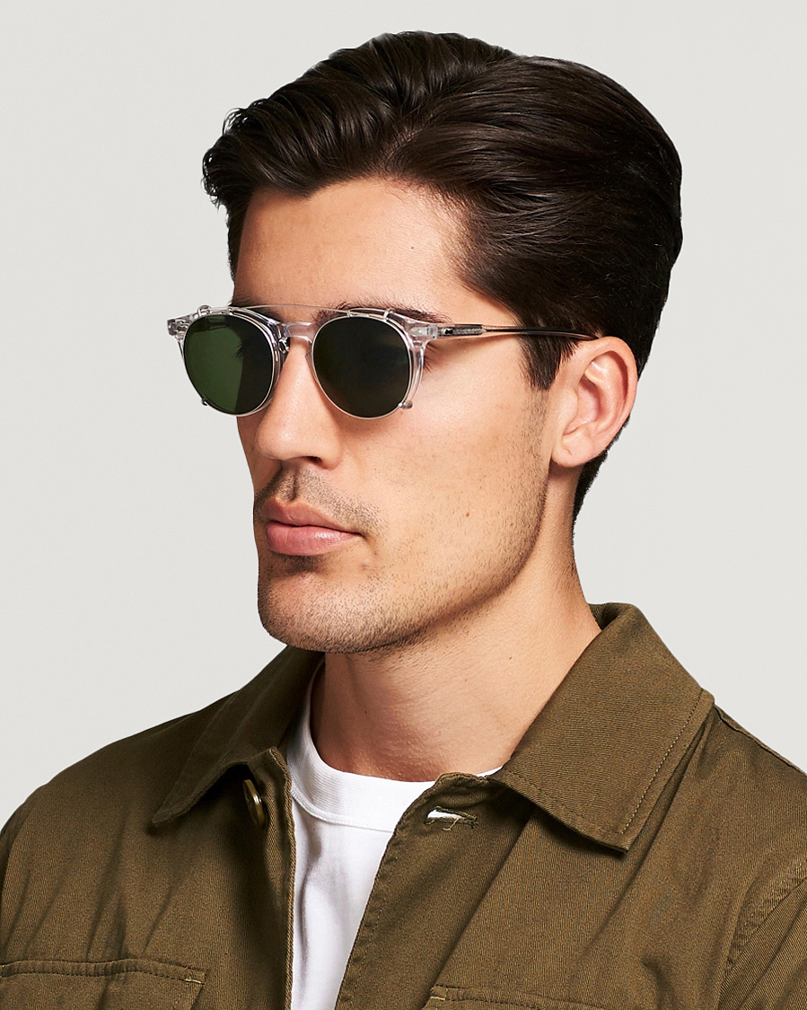Uomini | Occhiali da sole | TBD Eyewear | Pleat Clip On Sunglasses Transparent